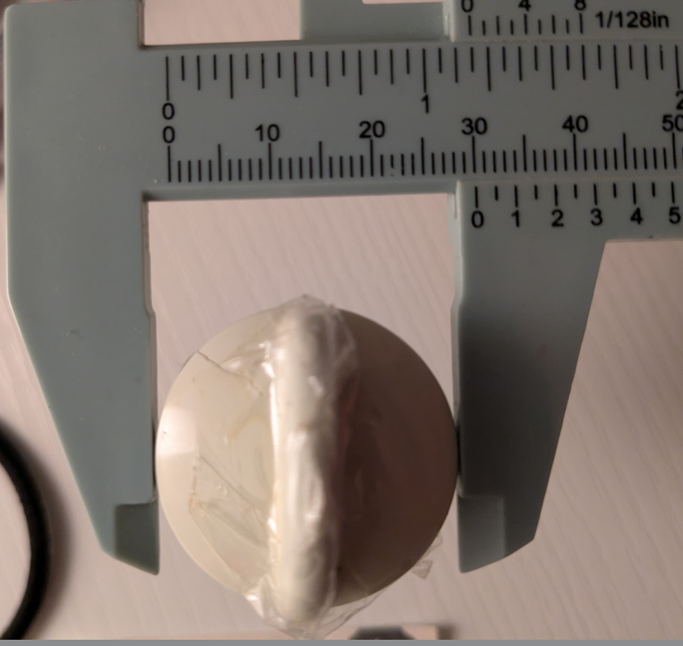 Measurement of the Width of the Knob